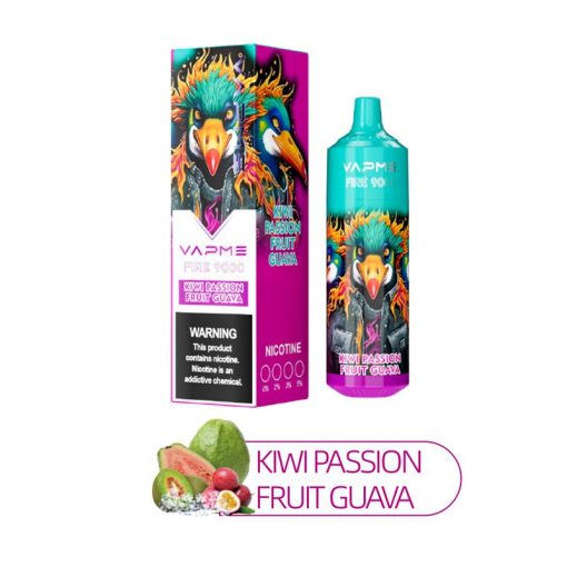 Vapme Fire 9000 Puffs Jednorazowe Vape Hurtownia Kiwi Passion Fruit Guava
