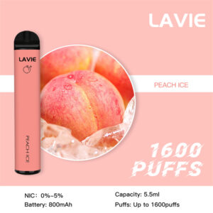 LAVIE 1600 Puffs Disposable Vape Wholesale Peach Ice Describe