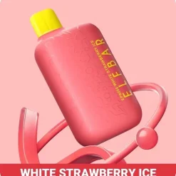 Elf Bar EP8000 Einweg Vape Großhandel weiß Erdbeere Eis 8000 Puffs