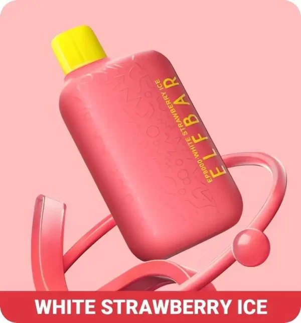 Elf Bar EP8000 Disposable Vape Wholesale White Strawberry Ice 8000 Puffs