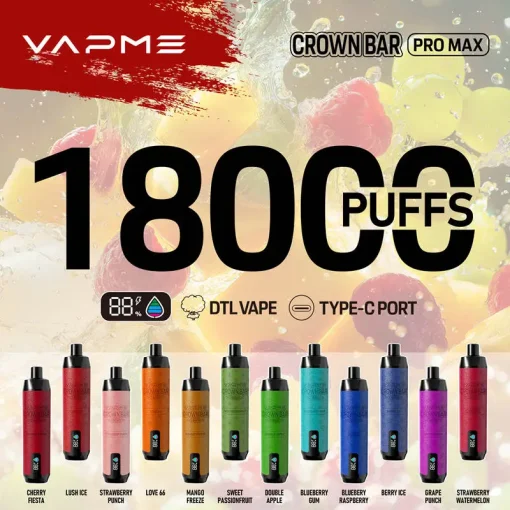 Vapme Crown Bar Pro Max 18000 Einweg Vapewholesale Berry Ice (5)