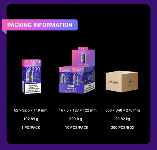 ELF BAR GH23000 Wegwerp Vape Groothandel (2)