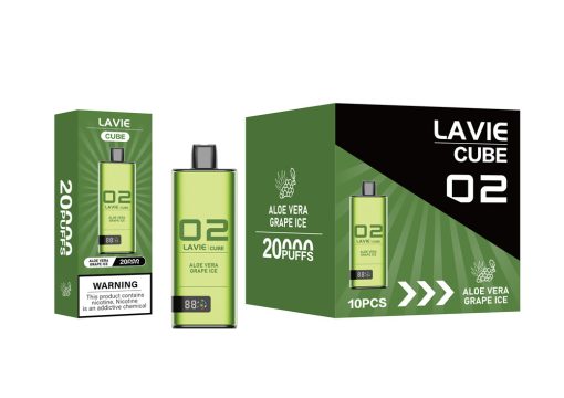 LAVIE Cube 20000 Puffs Disposable Vape Wholesale Aloe Vera Grape Ice Package
