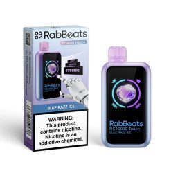 RabBeats RC10000 Touch Wegwerp Vape Groothandel blauwe razz ijs