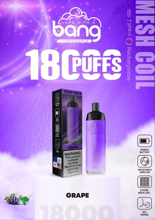 Bang Crown Bar 18000 Puffs Shisha Engångs Vape Partihandel (1)