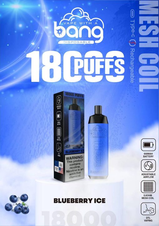 Bang Crown Bar 18000 Puffs Shisha Engångs Vape Partihandel (10)