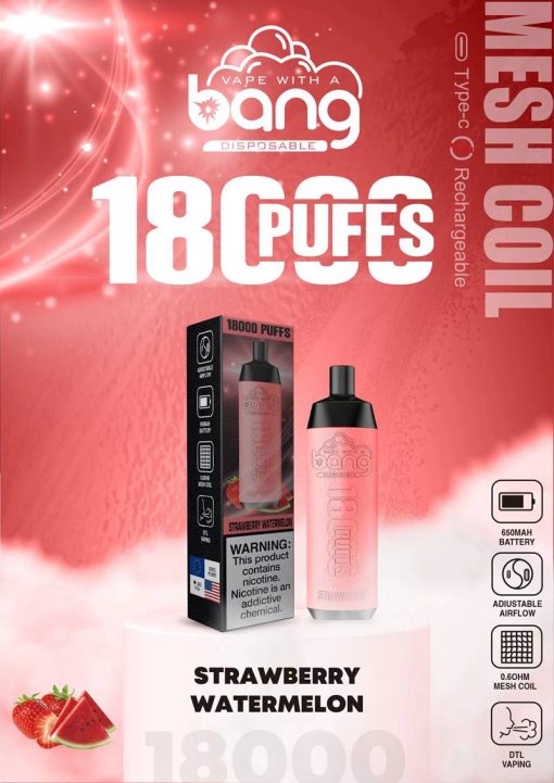 Bang Crown Bar 18000 Puffs Shisha Engångs Vape Partihandel (3)