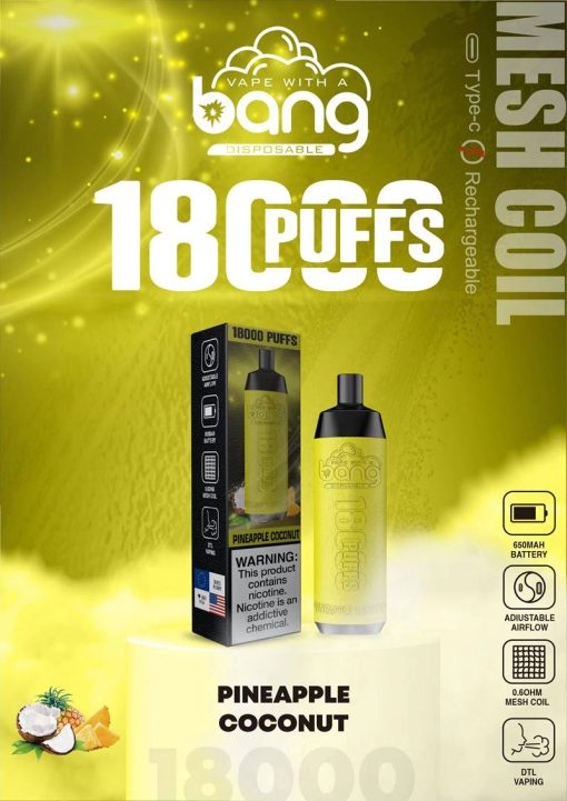 Bang Crown Bar 18000 Puffs Shisha Engångs Vape Partihandel (4)