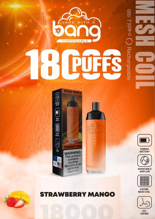 Bang Crown Bar 18000 Puffs Shisha Engångs Vape Partihandel (5)