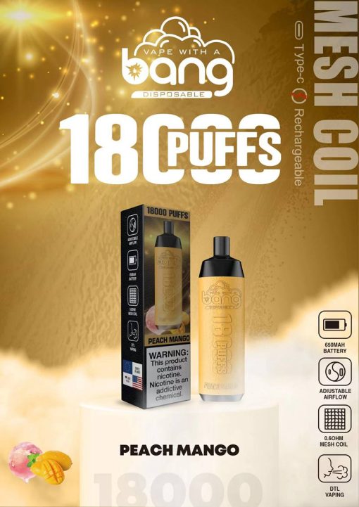 Bang Crown Bar 18000 Puffs Shisha Engångs Vape Partihandel (7)