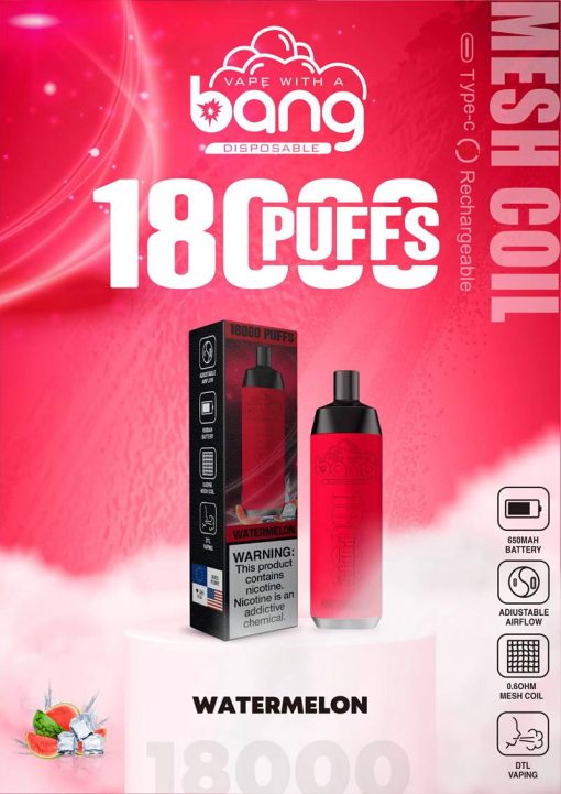 Bang Crown Bar 18000 Puffs Shisha Engångs Vape Partihandel (8)