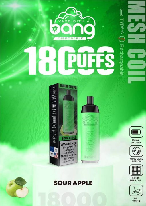 Bang Crown Bar 18000 Puffs Shisha Engångs Vape Partihandel (9)