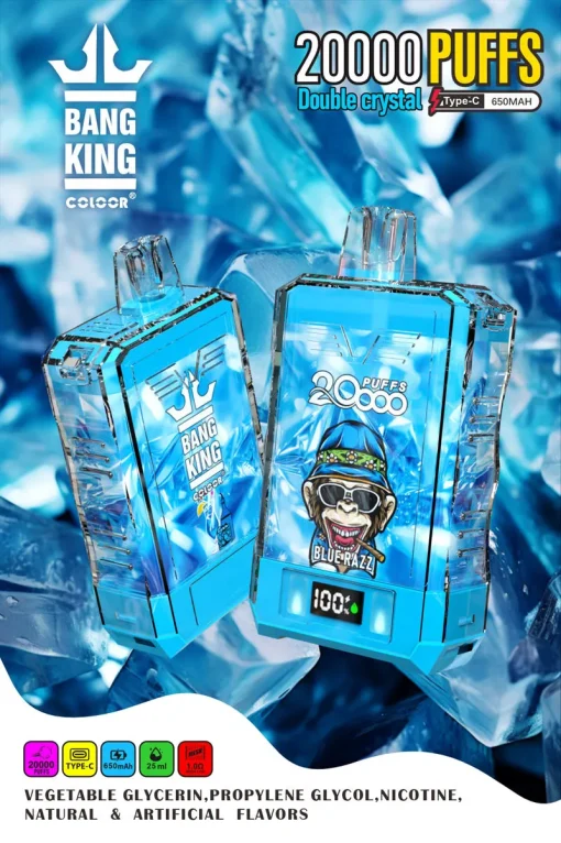 Bang King Coloor 20000 Puffs Double Crystal jednorazowy Vape hurtowy baner