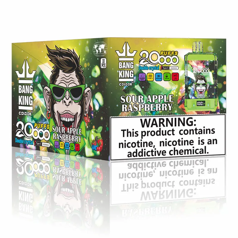 Bang King Coloor 20000 Puffs Double Crystal Jednorazowe pudełko Vape Hurtowe opakowanie Bang King Coloor 20000 Puffs Double Crystal Jednorazowe pudełko Vape Hurtowe opakowanie