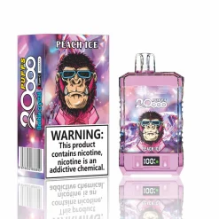 Bang King Coloor 20000 Puffs Double Crystal Engångs Vape Partihandel Peach Ice