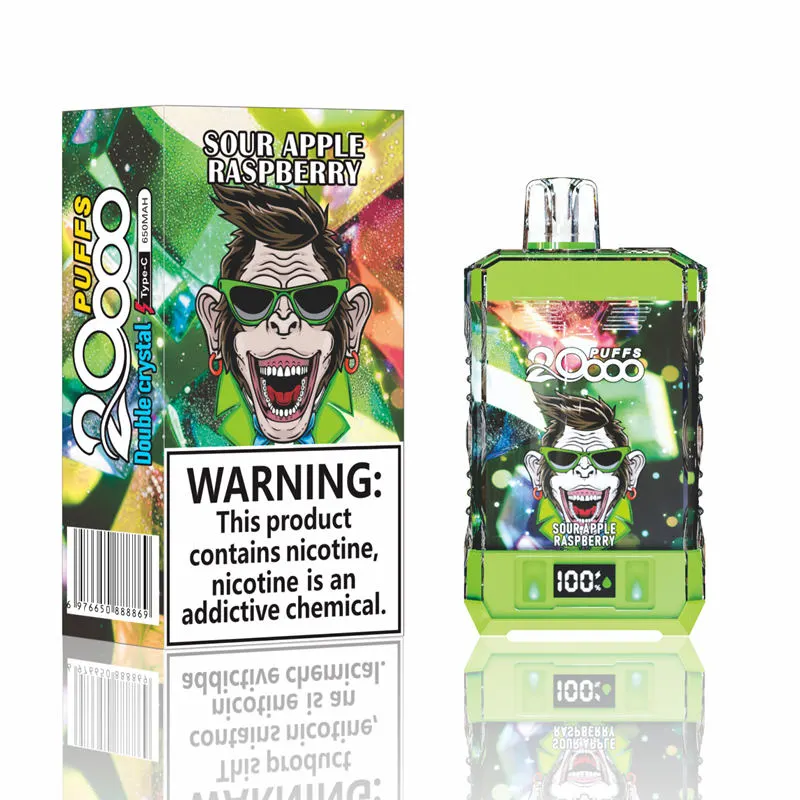 Bang King Coloor 20000 Puffs Double Crystal Jednorazowe Vape Hurtownia Kwaśne Jabłko Malina Bang King Coloor 20000 Puffs Double Crystal Jednorazowe Vape Hurtownia Kwaśne Jabłko Malina