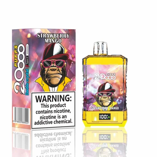 Bang King Coloor 20000 Puffs Double Crystal Jednorazowe Vape Hurtownia Strawberry Mango