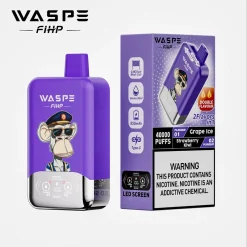 Waspe FIHP 40000 Puffs 40K Disposable Vape Wholesale Grape Ice & Strawberry Kiwi