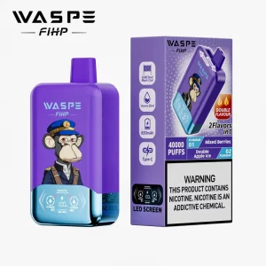 Waspe FIHP 40000 Puffs 40K Jednorázové Vape Velkoobchod Smíšené bobule & Double Apple Ice