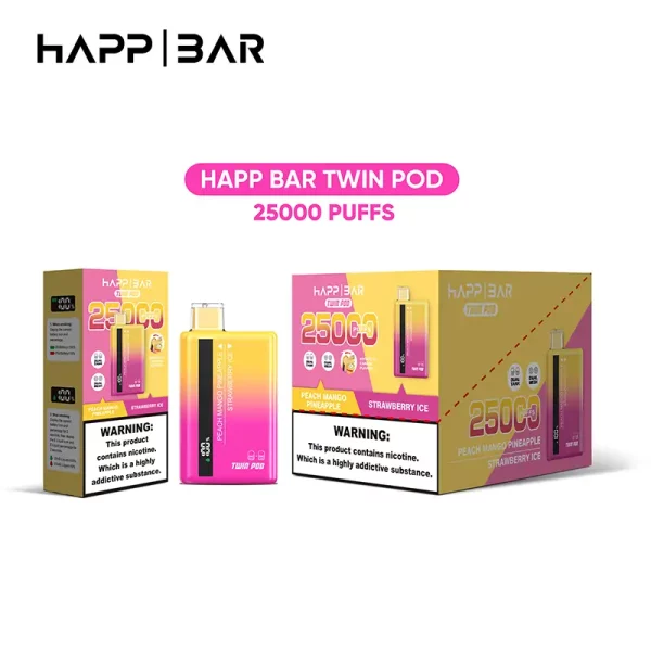 Happ Bar Twin Pod 25000 Puffs jednorázové Vape velkoobchod