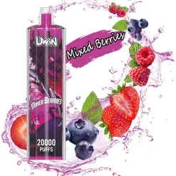 Vegyes bogyók Uwin Crystal 20000 Puffs eldobható Vape