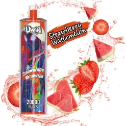 Eper görögdinnye Uwin Crystal 20000 Puffs eldobható Vape