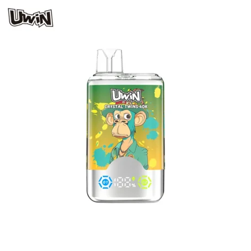 Uwin Crystal Twins 40K Jednorazowe Vape Kiwi Passion Fruit Guava Two Apple