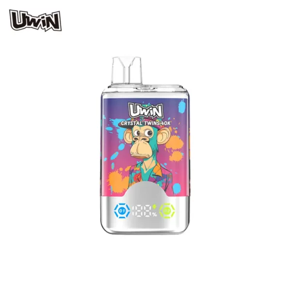 Uwin Crystal Twins 40K Jednorázové vape Strawberry Kiwi Grape Ice