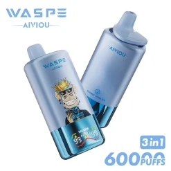 Waspe Aiviou 3in1 60000 Blueberry Raspberry Blueberry Cotton Candy Double Apple Ice