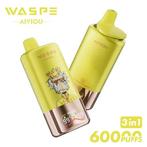 Waspe Aiviou 3in1 60000 Peach Ice Pineapple Mango Peach Cranberry Lemon