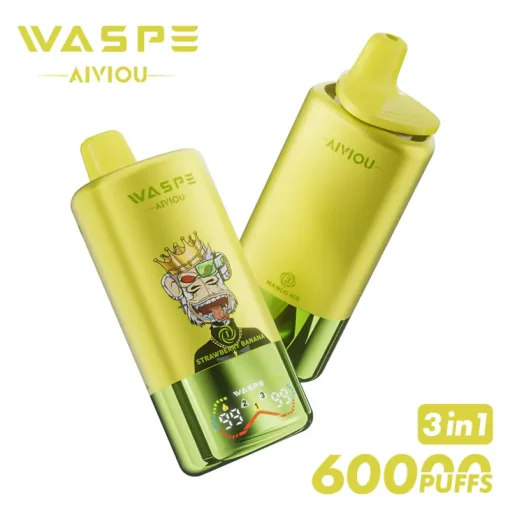 Waspe Aiviou 3in1 60000 Strawberry Banana Pineapple Coconut Ice Mango Ice