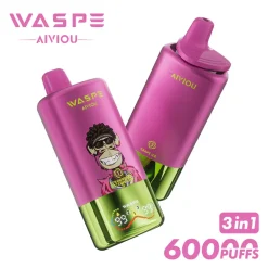 Waspe Aiviou 3in1 60000 Strawberry Watermelon Strawberry Raspberry Candy Grape Ice