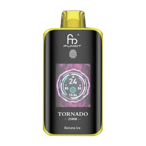 Banana Ice Fumot Tornado 25000 Züge Einweg Vape