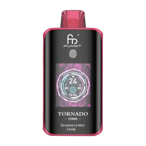 StrawberryMintCandy Fumot Tornado 25000 Puffs Einweg Vape