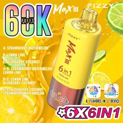 Fizzy Max III 60000 Puffs 6in1 Disposable Vape Wholesale (3)