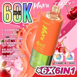 Fizzy Max III 60000 Puffs 6en1 Vape Desechable al por mayor (6)