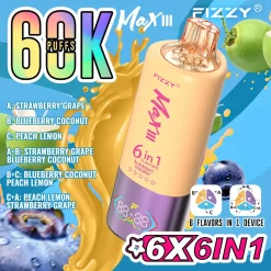 Fizzy Max III 60000 Puffs 6en1 Vape Desechable al por mayor (7)