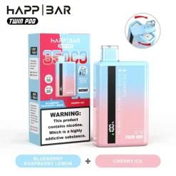 Happ Bar Twin Pod 35000 Mirtillo Lampone Limone e Ciliegia Ghiaccio