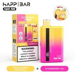 Happ Bar Twin Pod 35000 Pesca Mango Ananas e Fragola Ghiaccio