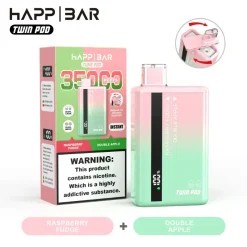 Happ Bar Twin Pod 35000 Caramello al lampone e doppia mela