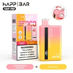 Happ Bar Twin Pod 35000 Fragola Banana e Cola Ghiaccio
