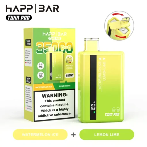 Happ Bar Twin Pod 35000 Ghiaccio all'anguria e limone al lime