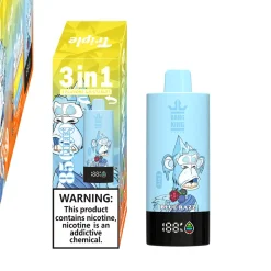 Bang King Triple 3in1 85K Puffs Disposable Vape Blue Razz