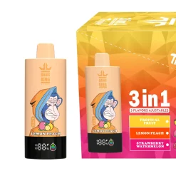 Bang King Triple 3in1 85K Puffs Disposable Vape Lemon Peach
