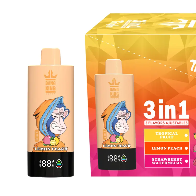 Bang King Triple 3in1 85K Puffs Disposable Vape Lemon Peach Bang King Triple 3in1 85K Puffs Disposable Vape Lemon Peach