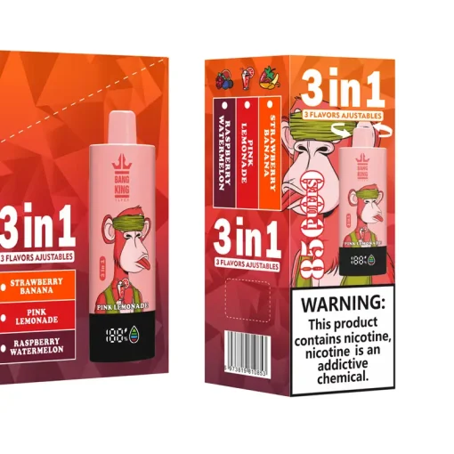 Bang King Triple 3in1 85K Puffs Disposable Vape Pink Lemonade