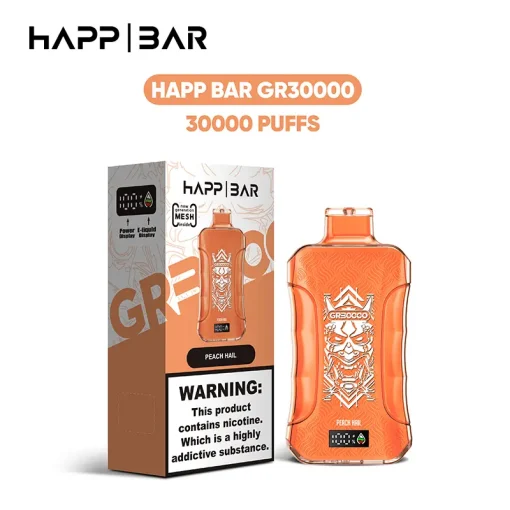 Happ Bar GR30000 Wegwerp Vape Perzik Hagel
