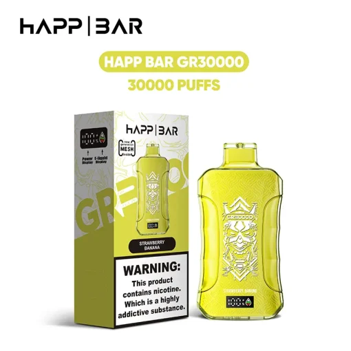 Happ Bar GR30000 Wegwerpvape Aardbei Banaan
