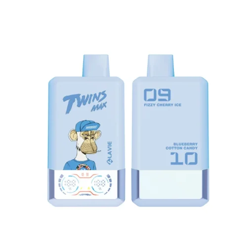 Lavie Twins Max 70K Puffs Double Flavors Disposable Vape Fizzy Cherry Ice& Blue Berry Cotton Candy