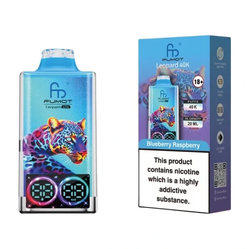 Fumot Leopard 40K 40000 Puffs Disposable Vape Wholesale Blueberry Raspberry